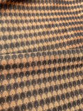 Designer Quality Silk Shantung Jacquard - BLACK/ TAN!!!