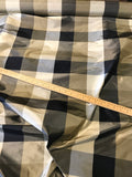 Designer Quality Gorgeous Silk Taffeta Plaid - CREAM/BLACK/PEWTER/TAUPE!!!