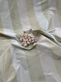 Designer Quality Silk Taffeta Stripe - LIGHT GREEN/OLIVE GREEN!!!