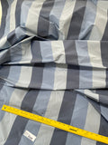 Fantastic Quality Silk Taffeta Stripes - STEEL/ SKY BLUE/ GRAY!!!