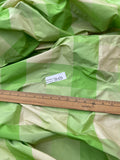 Fantastic Quality Silk Taffeta Plaids - OFF-WHITE/ GREENS!!!