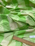 Fantastic Quality Silk Taffeta Plaids - OFF-WHITE/ GREENS!!!