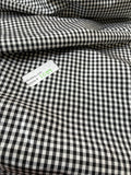 Designer Quality Silk Taffeta Gingham Check  - BLACK/WHITE!!!