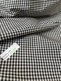Designer Quality Silk Taffeta Gingham Check  - BLACK/WHITE!!!