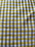 Designer Quality Gorgeous Silk Taffeta Plaid - YELLOW/ BLACK/ OFF-WHITE!!!