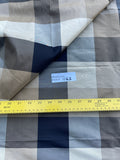 Designer Quality Gorgeous Silk Taffeta Plaid - CREAM/BLACK/PEWTER/TAUPE!!!