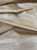 Designer Quality Silk Taffeta Mini Stripes - IVORY/ SIENNA!!!