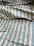 Designer Quality Silk Taffeta Stripes - SAGE/ IVORY!!!