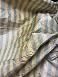 Designer Quality Silk Taffeta Stripes - SAGE/ IVORY!!!