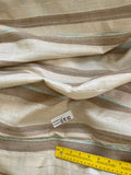 Fabulous Quality Unique Raw Silk Tussah Novelty Raised Stripes - SEA FOAM GREEN!!!