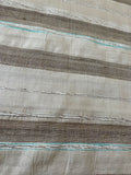 Fabulous Quality Unique Raw Silk Tussah Novelty Raised Stripes - SEA FOAM GREEN!!!