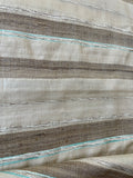 Fabulous Quality Unique Raw Silk Tussah Novelty Raised Stripes - SEA FOAM GREEN!!!