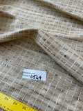 Fabulous Quality Raw Silk Tussah Checks - NATURAL!!!