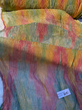 Exquisite Quality Silk Tissue Novelty - GREENS/ BROWNS/ FUCSIA/ GOLD!!!