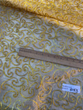Exquisite Quality Silk Tissue Novelty Embroidery - WHITE/GOLD!!!