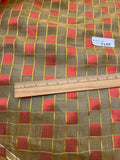 Exquisite Quality Silk Organza Plaid- GOLD/ RED!!!