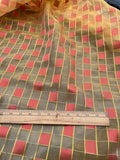 Exquisite Quality Silk Organza Plaid- GOLD/ RED!!!