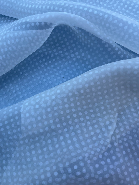 Exquisite Quality Silk Organza Polka Dots - OFF-WHITE!!!