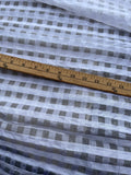 Exquisite Quality Silk Organza/ Dupioni Sheers Plaid - WHITE/ WHITE!!!