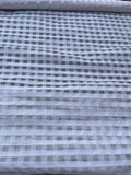 Exquisite Quality Silk Organza/ Dupioni Sheers Plaid - WHITE/ WHITE!!!