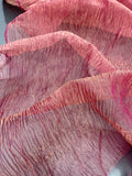 Exquisite Quality Silk Tissue Pleated - FUCHSIA/ GOLD!!!