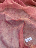 Exquisite Quality Silk Tissue Pleated - FUCHSIA/ GOLD!!!