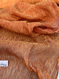 Exquisite Quality Silk Tissue Pleated - RED/ GOLD!!!
