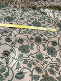 Designer Quality, Silk Shantung Screen Print  - GOLD/ GREENS!!!