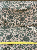 Designer Quality, Silk Shantung Screen Print  - GOLD/ GREENS!!!