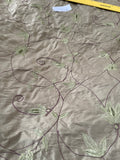 Exquisite Quality Silk Shantung Embroidery  - GREENS!!!