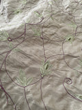 Exquisite Quality Silk Shantung Embroidery  - GREENS!!!