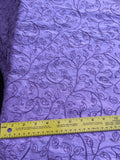 Designer Quality Silk Shantung Hand Embroidered  - LIGHT PURPLE!!!