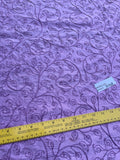 Designer Quality Silk Shantung Hand Embroidered  - LIGHT PURPLE!!!