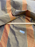 Designer Quality Silk Taffeta Stripes - SAND GLOW/ ORANGE/ GOLD!!!