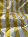 Designer Quality Silk Taffeta Stripes  - IVORY/ GOLDEN YELLOW!!!