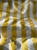 Designer Quality Silk Taffeta Stripes  - IVORY/ GOLDEN YELLOW!!!