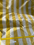Designer Quality Silk Taffeta Stripes  - IVORY/ GOLDEN YELLOW!!!