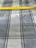Designer Quality Silk Taffeta Plaid  - GREENS/ PEWTER/ OFF-WHITE/OFF-WHITE/GRAY!!!