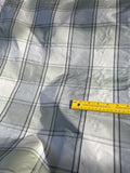 Designer Quality Silk Taffeta Plaid  - GREENS/ PEWTER/ OFF-WHITE/OFF-WHITE/GRAY!!!