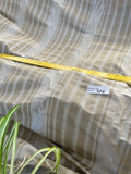 Designer Quality Silk Taffeta Stripes  - IVORY/ GREENISH GRAY!!!