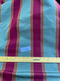 Designer Quality Silk Taffeta Stripes  - GREENS/ GOLDS/ RED!!!