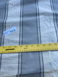 Designer Quality Silk Taffeta Stripes - IVORY/ GRAY!!!