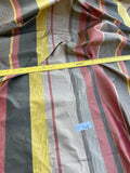 Designer Quality Silk Taffeta Stripes - OLIVE GOLD/ BRICK RED/ LEAD!!!