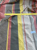 Designer Quality Silk Taffeta Stripes - OLIVE GOLD/ BRICK RED/ LEAD!!!