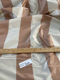 Designer Quality Silk Taffeta Stripes - IVORY/ BROWN!!!