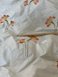 Designer Quality Silk Taffeta Gorgeous Embroidery - FLORAL!!!