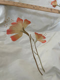 Designer Quality Silk Taffeta Gorgeous Embroidery - FLORAL!!!
