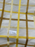 Designer Quality Silk Taffeta/ Satin Plaid - BURNT GOLD/ GOLD!!!