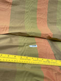 Designer Quality Silk Shantung Stripes -GREEN / OLIVE GREEN/ GOLD!!!