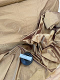 Fabulous Quality Iridescent Silk Shantung - GOLD / BROWN!!!
